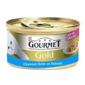 Gourmet Gold Çifte Lezzet Balık Ispanak 85 gr Kedi Konserve
