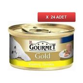 Gourmet Gold Kıyılmış Tavuklu 24x85 gr Yetişkin Kedi Konservesi