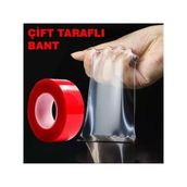 Gözpar Oto Çift Taraflı Bant Şeffaf Silikon Bant 5mt 25MM x 5 Metre