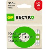 GP 6X 950 Mah Şarj Edilebilir AAA Boy Ince Pil