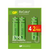 GP AA 2700 mAh GP270AAHCE4-2 4+2'li Paket Şarjlı Kalem Pil