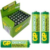 GP Greencell Extra Heavy Duty AAA 40'lı Çinko Karbon İnce Kalem Pil