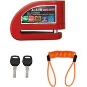 Gp Kompozit DSK003 Universal Alarmlı Motosiklet Disk Kilidi Kırmızı - Standart - Siyah