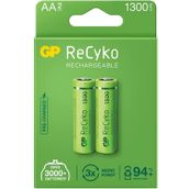 GP Recyko 1300 mAh AA 2'li Sarj Edilebilir Kalem Pil