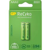 GP Recyko 2 Adet AAA İnce Şarjlı Pil
