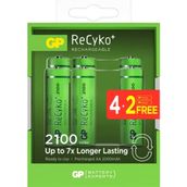 GP Recyko 2100 mAh AA 6'lı Şarj Edilebilir Kalem Pil