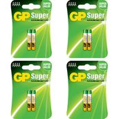 GP Super 25A AAAA 8'li Alkalin Ultra İnce Kalem Pil