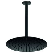 GPD ADS22-S Oval Slim Metal 30 cm Siyah Ankastre Duş Başlığı