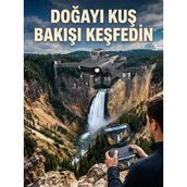 Gps Konumlandırmalı Çift Kameralı Drone Canlı Görüntü Aktarımlı - Siyah