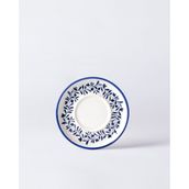 Grand Couronne 6'lı Çay Tabağı Seti - Mavi/Beyaz