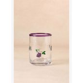 Grape Üzüm Desenli Meşrubat Bardağı 420 Ml Mor