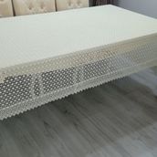 Gravel Krem Papatya 180x280 cm Örgü Masa Örtüsü