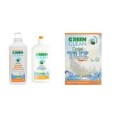 Green Clean 1 lt Bulaşık Makinesi Bitkisel Jel Deterjan+500 ml Parlatıcı+1500 ml Tuz