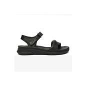 Greyder 5Y2FS33580 Siyah Hakiki Deri Kadın Sandalet