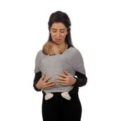 Gri Bebek Taşıma Şalı Esnek Wrap Sling