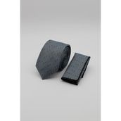 Gri Desenli 6 Cm Kravat 1090240102
