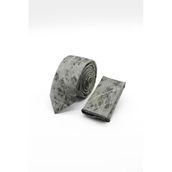 Gri Desenli 6 Cm Kravat 1090240113