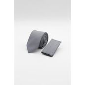 Gri Desenli 6 Cm Kravat