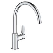 Grohe 31367001 Bauedge Tek Kumandalı Krom Eviye Bataryası