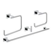 Grohe 40778001 Essentials Cube Dörtlü Banyo Aksesuar Seti