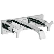 Grohe Allure 3 Delikli Duvardan Lavabo Bataryası