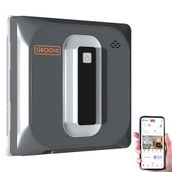 Groove Akıllı Uygulama Kontrollü Cam Temizleme Silme Robotu +Yapay Zeka Desteği+Ultra Sessiz+Akıllı Sensör+4 Ultrasonik Sprey (Model F18-36)