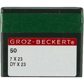 Groz Beckert Çuvalağzı / DYX23 (7X23) 24/180 50 Adet Dikiş Makinesi İğnesi