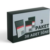 Groz Beckert DCX27 Overlok Makine Iğnesi 11-12-14 Numara 3'lü Set - Gümüş