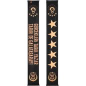 Gs Store Galatasaray 5 Yıldız Siyah Şal Atkı Unisex Standart Model U251371