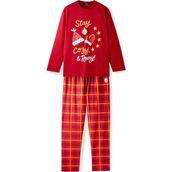 Gs Store Galatasaray Erkek Yeni Yıl Pijama Takım E252298 - Sarı - Kırmızı