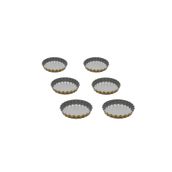 Guardini Anto 6'lı Silver Gold 12 cm Mini Tart Kalıbı Seti
