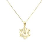 Gümüş 925 Ayar Kar Tanesi Kolye