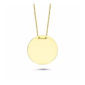 Gümüş 925 Ayar Plaka Kolye