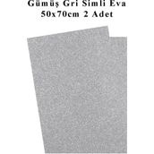 Gumus Gri Silver Simli Eva 50X70 Cm 2 Adet Simli Eva Sungeri Okul Kres Anasinifi Elisi Etkinlikleri