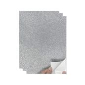 Gümüş Gri Yapışkanlı Simli Eva 50X70 Cm 3 Adet Simli Yapışkanlı Eva Süngeri Okul Kreş Anasınıfı Elişi Etkinlikleri Hobi