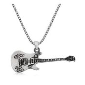 Gümüş Hane Elektro Gitar Kadın Gümüş Kolye