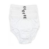 Gümüş İç Giyim 6'lı Paket Beyaz Pamuklu Erkek Çocuk Slip Külot