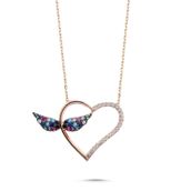 Gümüş Kanatlı Melek Bayan Kolye