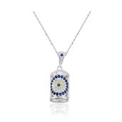 Gümüş Nazarlı Cevşen Bayan Kolye