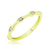 Gumush Altın Beştaş Mekik Bayan Gümüş Yüzük