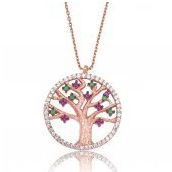 Gumush Hayat Ağacı Kadın Kolye