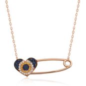 Gumush Kalpli Çengel İğne Kadın Kolye