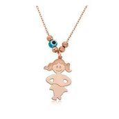 Gumush Rose Kız Çocuğu Bayan Gümüş Kolye