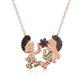 Gumush Şirinler Kadın Kolye