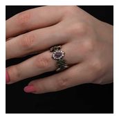 Gumush T8565 Ayarlanabilen Otantik Mekik Kadın Gümüş Yüzük