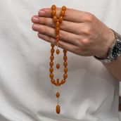 Gumush T8835 Sıkma Kehribar Tesbih