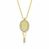 Gumush Tenis Raketi Gümüş Kadın Kolye