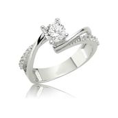 Gumush WRG101235 Gümüş Tek Taş Bayan Yüzük