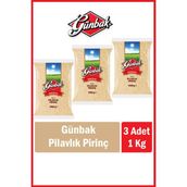 Günbak Pilavlık Pirinç 1 Kg X 3 Adet