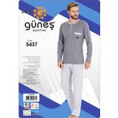 Güneş 5437 Uzun Kol Mevsimlik Erkek Pijama Takımı